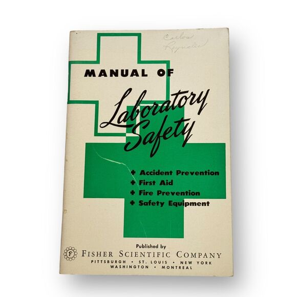 McDonnell Douglas Manual of Laboratory Safety Fisher Scientific Company 1950 VNT - Picture 1 of 8